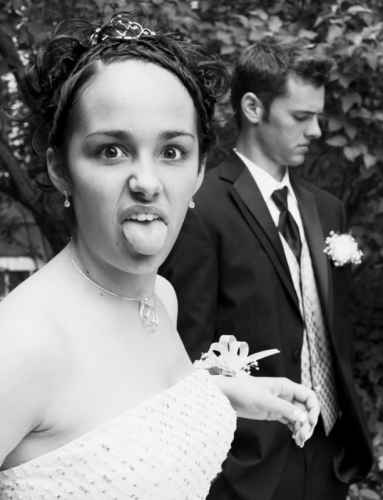 humorous prom date photo