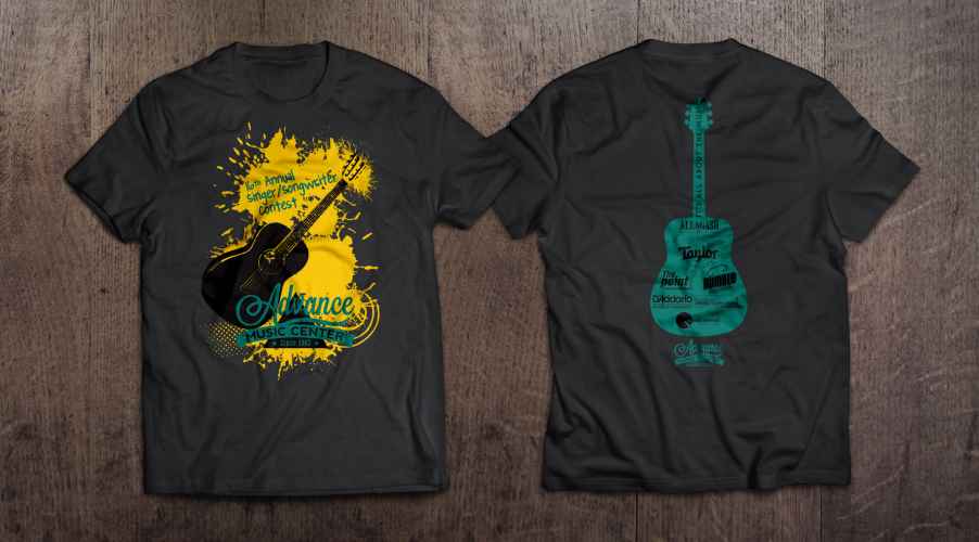 Advance Music singer songwriter t-shirt