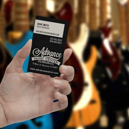 Advance Music business card